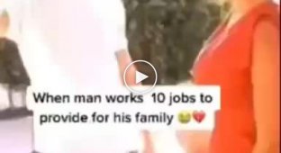 Работает на 10 работах, чтобы содержать свою семью