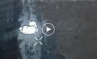 Вражеские штурмовики на МТЛБ взлетели в воздух после наезда на противотанковую мину