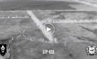 Подборка видео с уничтожением российской техники с помощью дронов камикадзе