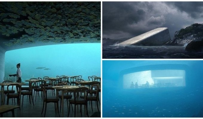 В Норвегии строится самый большой в мире подводный ресторан (6 фото + 2 видео)