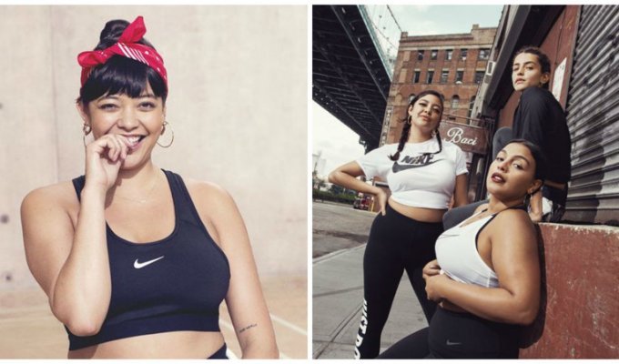 Компания Nike запустила линию спортивной одежды плюс-сайз (8 фото)