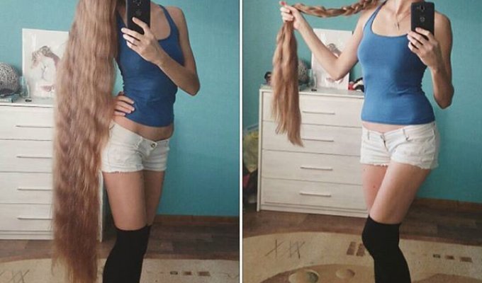 Русская Рапунцель отрастила роскошные волосы длиной больше метра (22 фото)