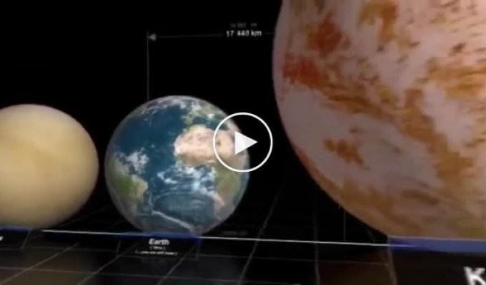 Реальные размеры вселенной в интересном видео