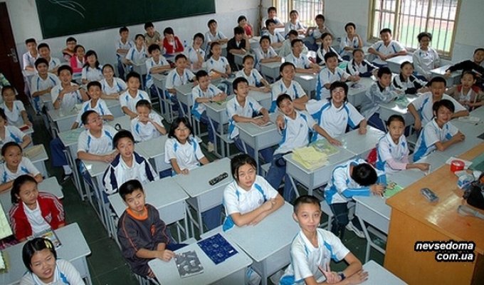 Среднестатистическая китайская школа (7 фото)