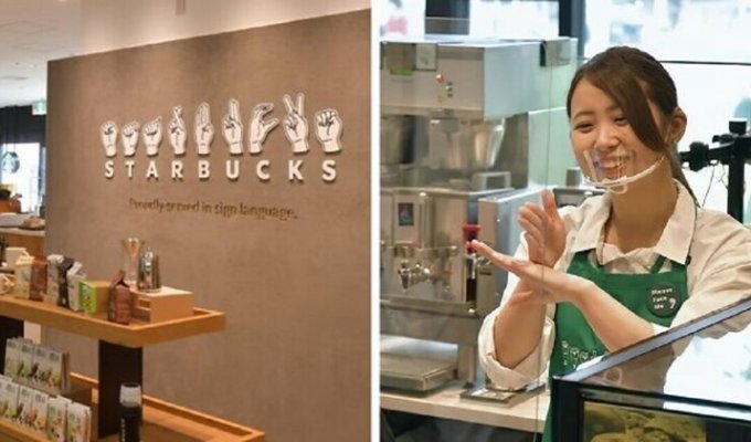 Starbucks открывает кафе для глухих (10 фото + 1 видео)