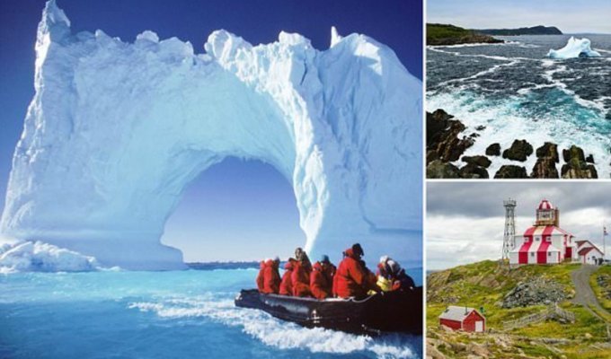 "Аллея айсбергов" - популярнейший туристический аттракцион в Канаде (7 фото)