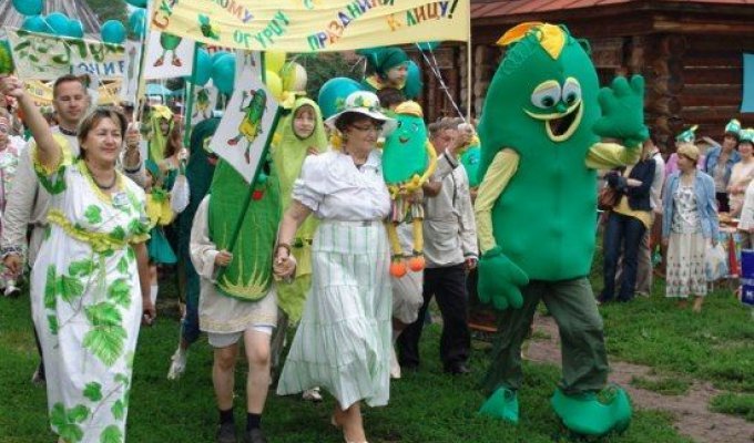 Фестиваль огурцов в Суздале (8 фото)