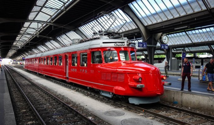 Железные дороги Швейцарии (48 фото)