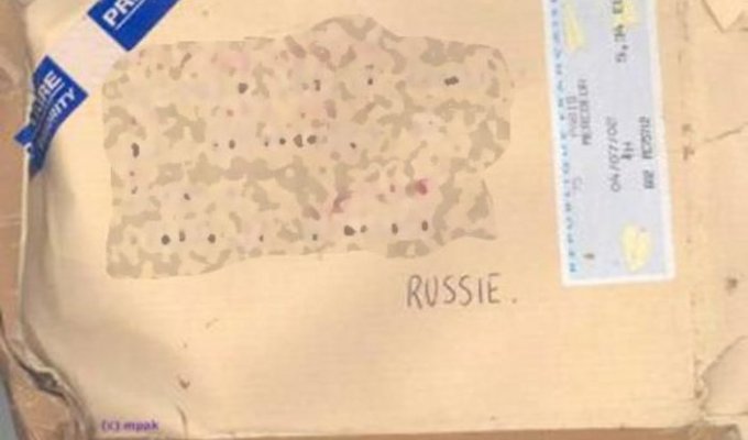 Письмо из франции в Россию (2 фото)