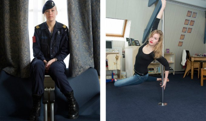 Что скрывается под формой: девушки из ВМФ Нидерландов в обмундировании и без него (10 фото)