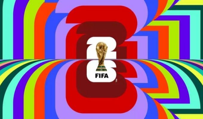 ФИФА показала логотип ЧМ-2026 по футболу, который пройдет с Канаде, США и Мексике (3 фото)