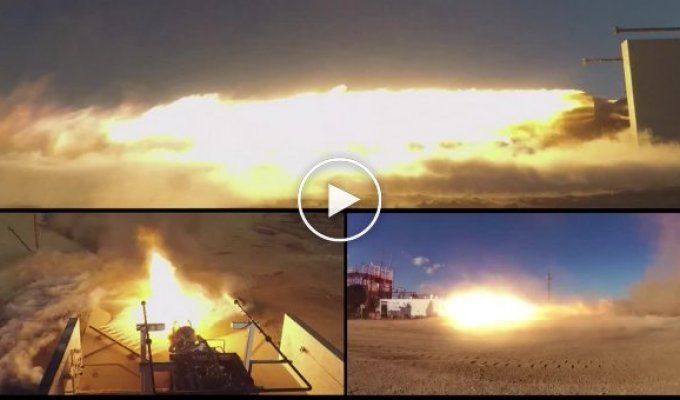 Огневые испытания двигателя ракеты Virgin Galactic