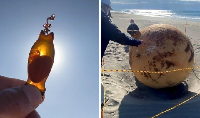 16 штуковин, которые были случайно обнаружены людьми на пляже (17 фото)