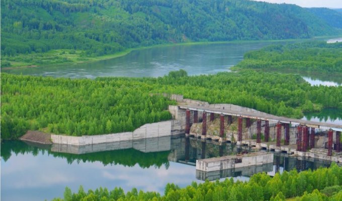 Крапивинская гидроэлектростанция (12 фото)