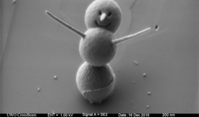 Самый маленький снеговик на планете Земля (4 фото)