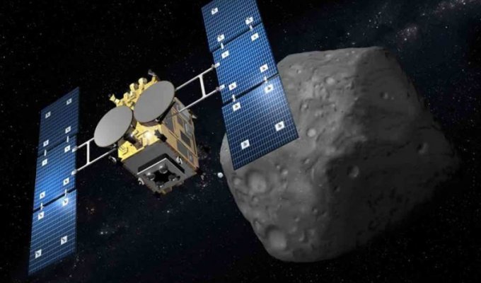 Японское космическое агентство показало новые изображения с поверхности астероида (4 фото + 1 гиф)