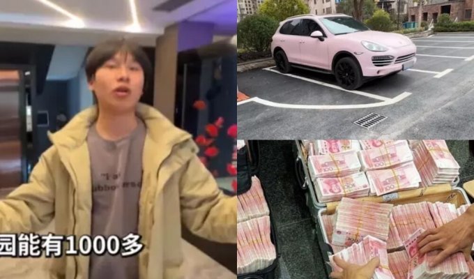 В Китае отец 20 лет скрывал от сына, что он миллионер (5 фото)