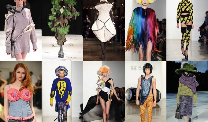 Странные наряды на Нью-йоркской неделе моды (26 фото)