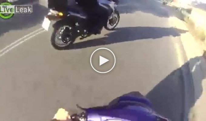 Парень на скутере ушел от преследования полиции