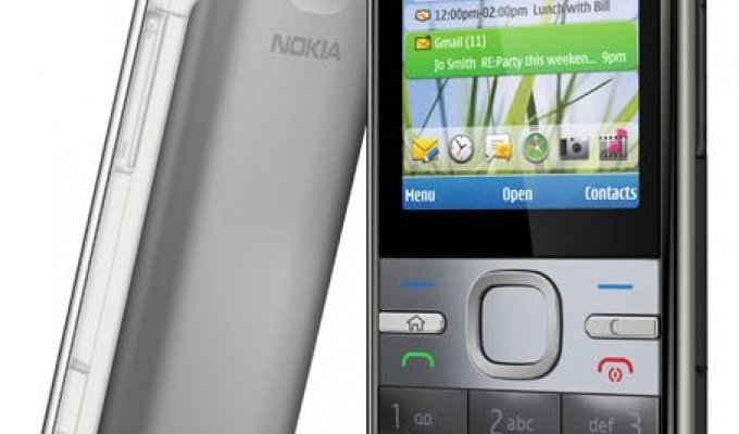 Nokia C5 - недорогой телефон с поддержкой соцсетей (4 фото)