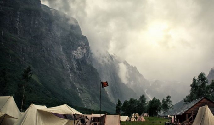 Норвежский фестиваль викингов в деревне Гудванген (28 фото)