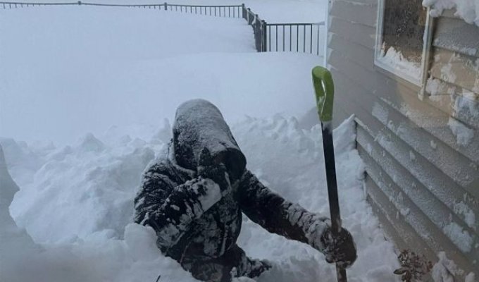 Снежный плен в США: в Нью-Йорке выпало больше 2 метров снега (3 фото + видео)