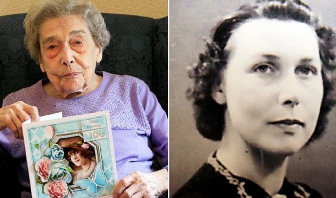 106-летняя долгожительница считает причиной своего долголетия отсутствие мужчин (4 фото)