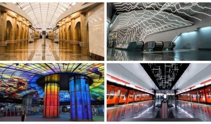 Интересные факты о самых красивых станциях метро в мире (24 фото)