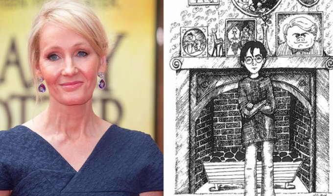 Иллюстрации самой Джоан Роулинг к книгам о Гарри Поттере (8 фото)