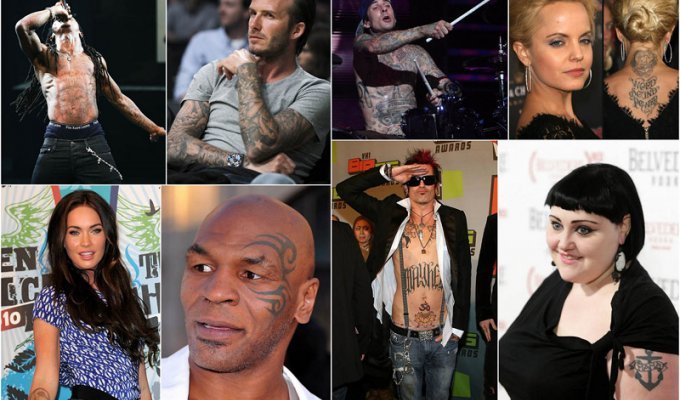 Звезды и их татуировки (46 фото)
