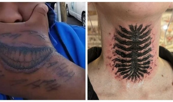 40 раз, когда люди сделали ужасно плохие татуировки (40 фото)