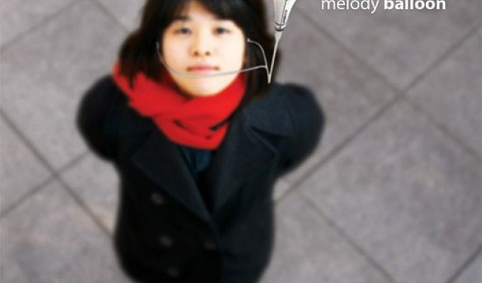 Melody Balloon - парящий в небе музыкальный плеер (5 фото)