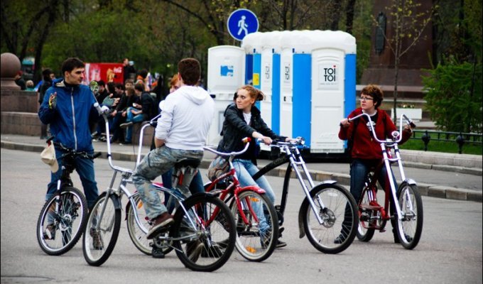 Съезд необычных велосипедистов (10 фото)