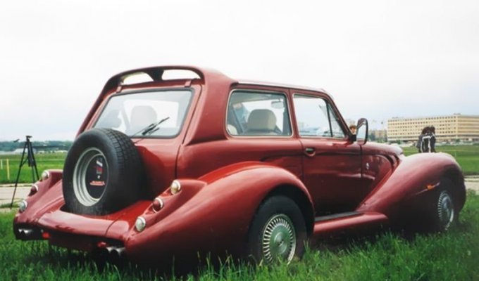 «Былина» - уникальный автомобиль в духе 30-х годов созданный из «Нивы» (6 фото)