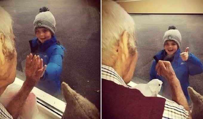 7-летний мальчик и 93-летний мужчина стали друзьями по переписке (4 фото)