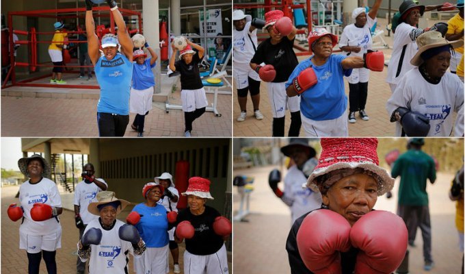 Бабушки-боксерши из Южной Африки (12 фото)