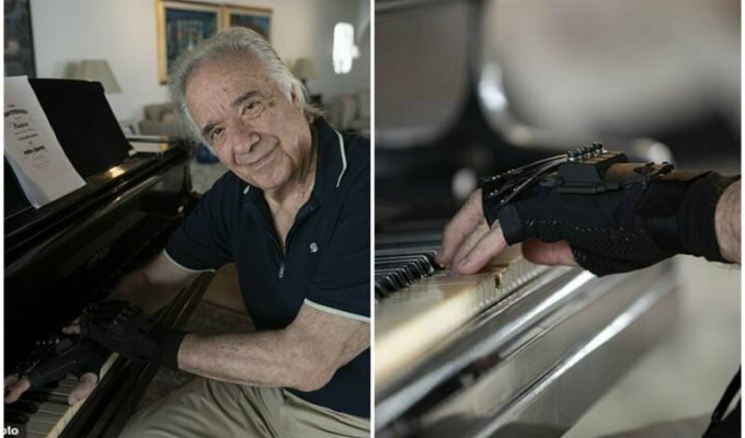 Травмированный пианист вновь может играть благодаря бионическим перчаткам (5 фото)