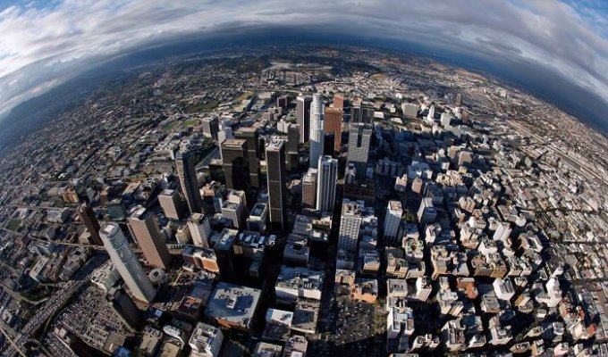 Центр Лос Анджелеса. Вид сверху (16 фото)
