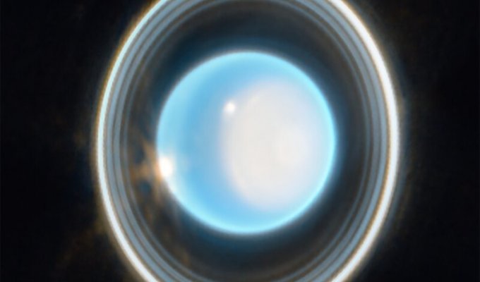 Телескоп «Джеймс Уэбб» прислал на Землю фотографию Урана (6 фото)