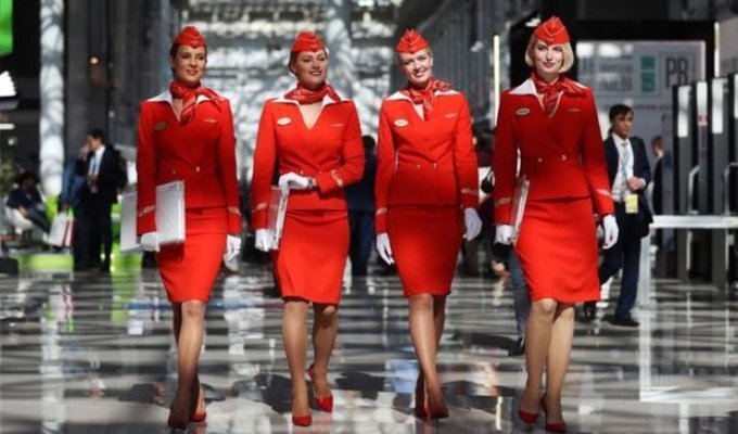 Наряды стюардесс разных авиакомпаний мира (10 фото)