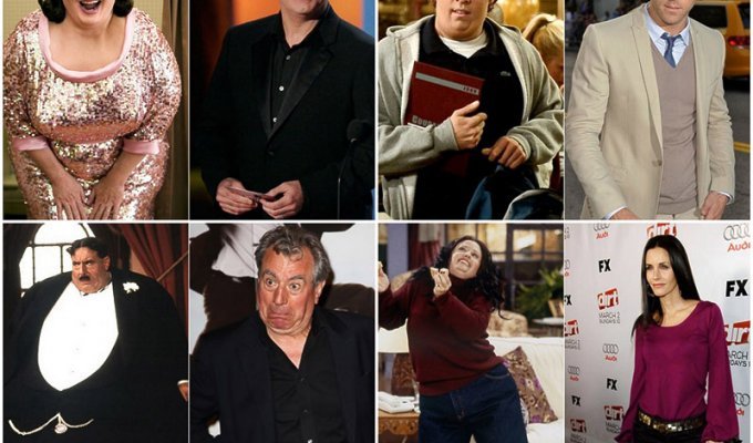 Знаменитости из клуба поддельных толстяков (13 фото)