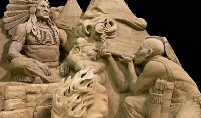 Потрясающие песочные скульптуры (23 фото)
