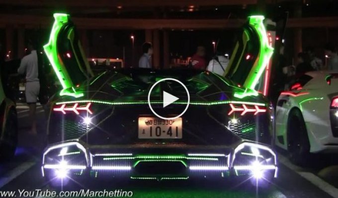 Световой тюнинг Lamborghini по-японски