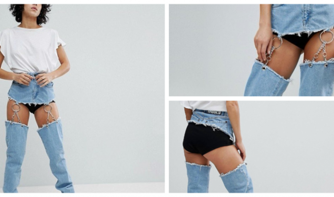 Оставили с голой задницей: джинсы с интернет-магазина ASOS взбудоражили соцсети (6 фото)