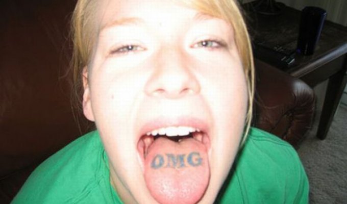 Татуировки на языках (22 фото)