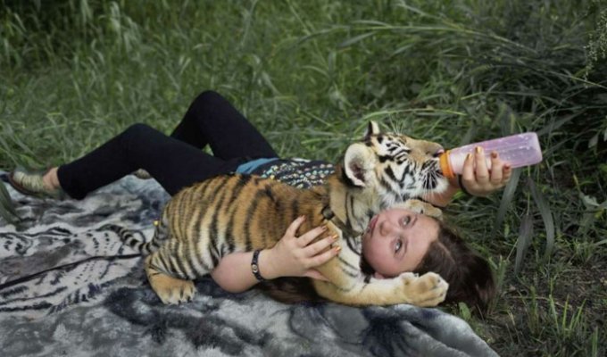 Амелия и животные: мама 12 лет фотографирует дочь с дикими животными (27 фото)
