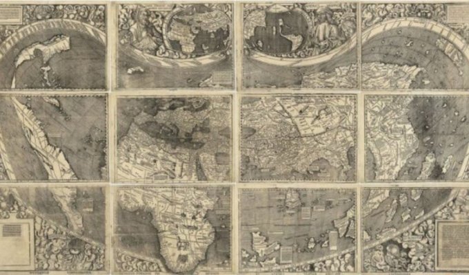 Universalis Cosmographia: карта 1507 года с первым упоминанием об Америке (14 фото)