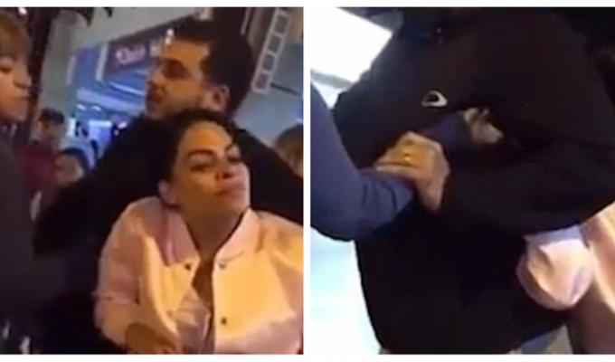 Семейные разборки в аэропорту. Обманутая жена поймала мужа с любовницей во время регистрации на рейс (5 фото + 1 видео)