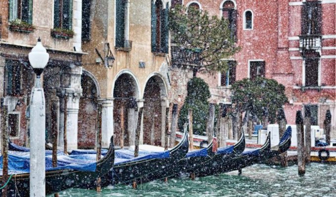 Снег в Венеции… сон наяву ! (19 фото)