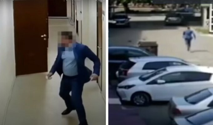 Иркутский чиновник попытался сбежать от силовиков, но далеко не ушел (5 фото + 1 видео)